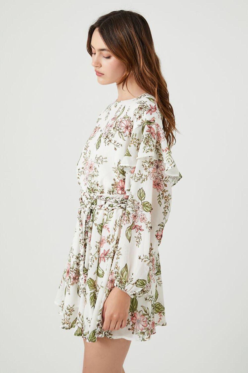 Floral Print Layered Mini Dress | Forever 21 Product Image