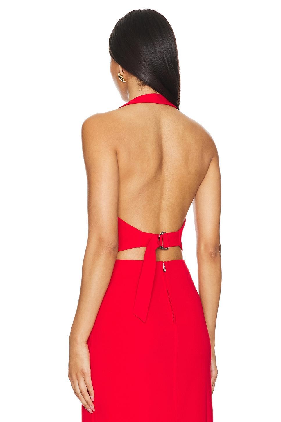 Lovers and Friends Zinnia Vest in Red Product Image