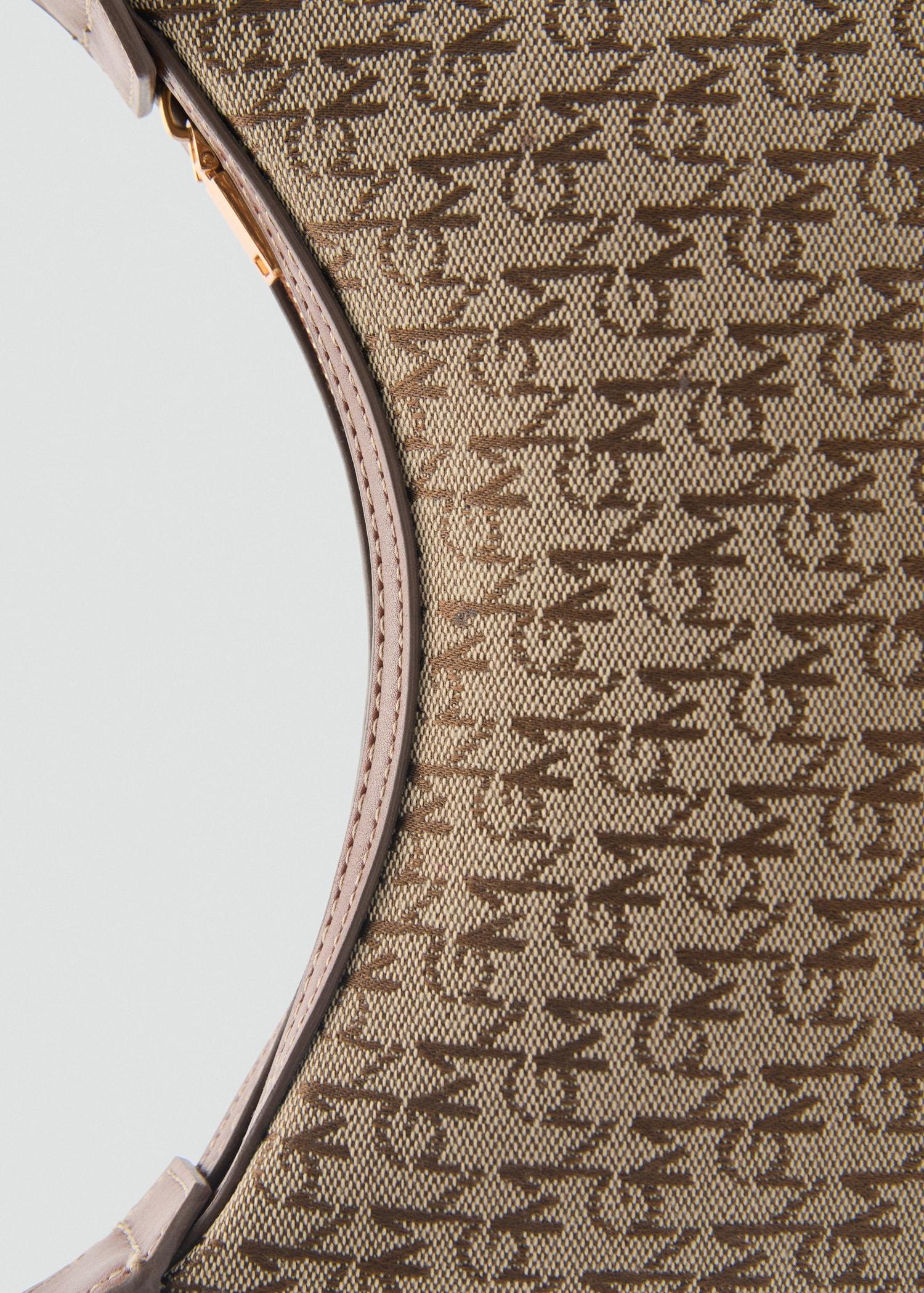Shoulder bag with printed logo - Women | MANGO USA Product Image