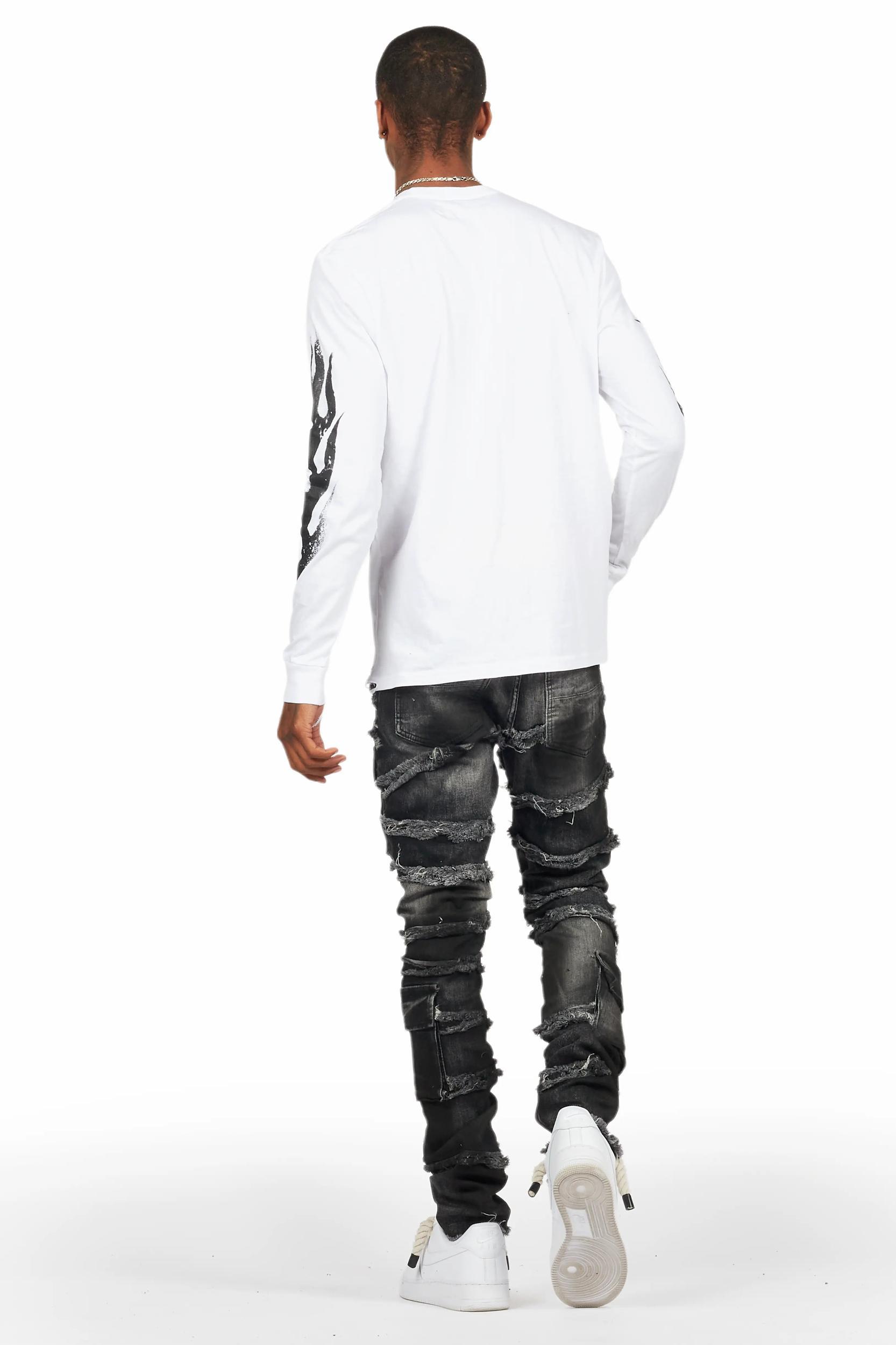 Yves Grey Skinny Cargo Jean Male Product Image