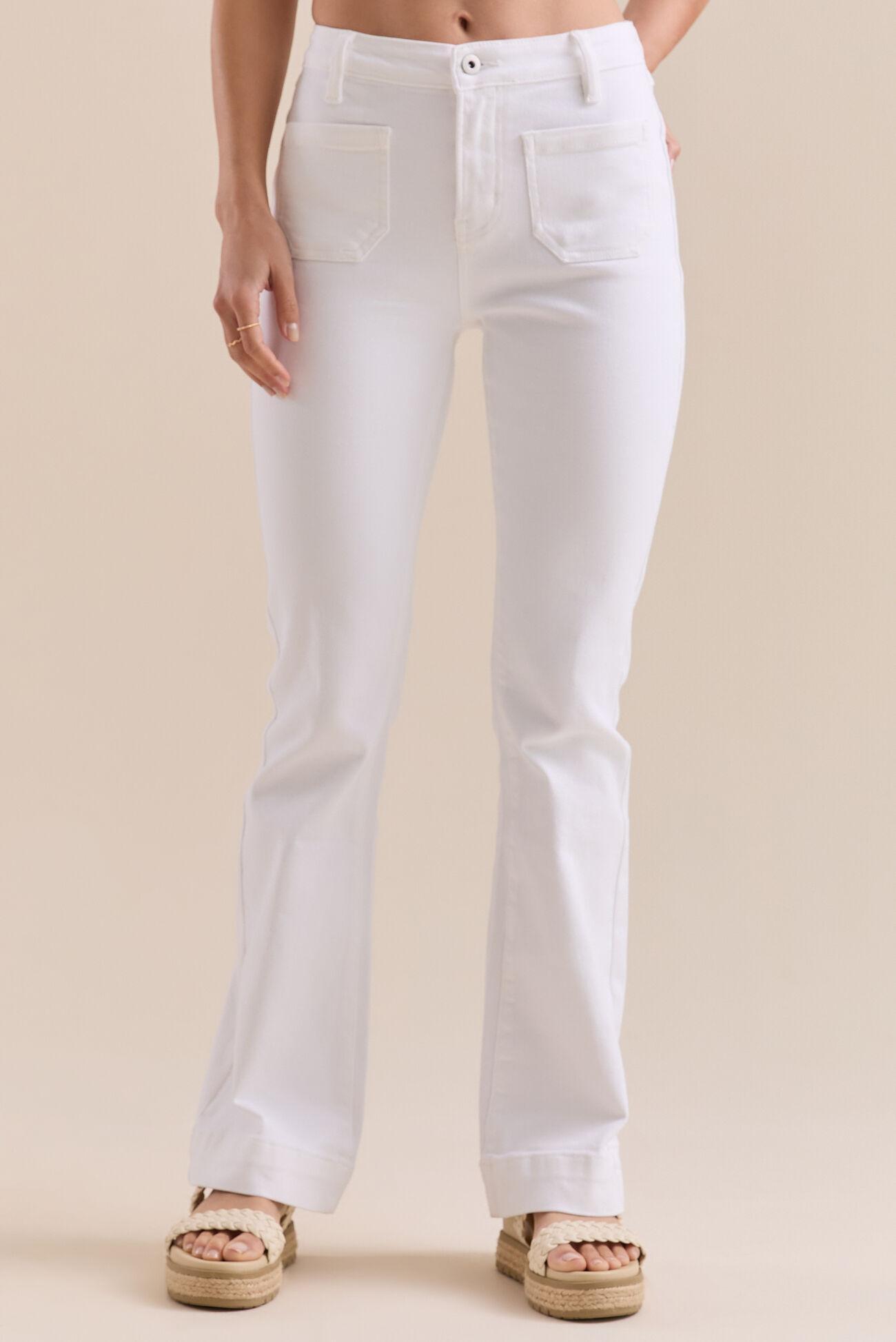 Emberly Front Pocket Flare Jeans Product Image