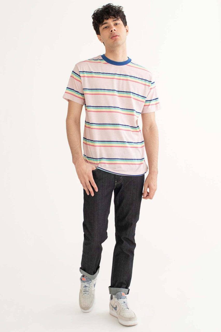 Chalk Pink Striped T-Shirt Product Image