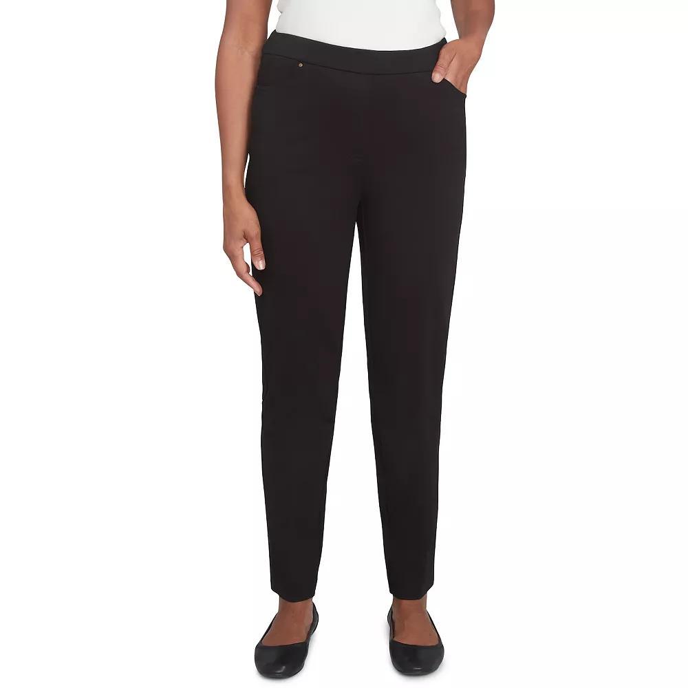Petite Alfred Dunner Rue Classic Medium Length Pants, Womens Product Image