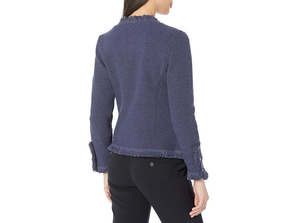 Nic+Zoe Fringe Mix Knit Jacket Product Image