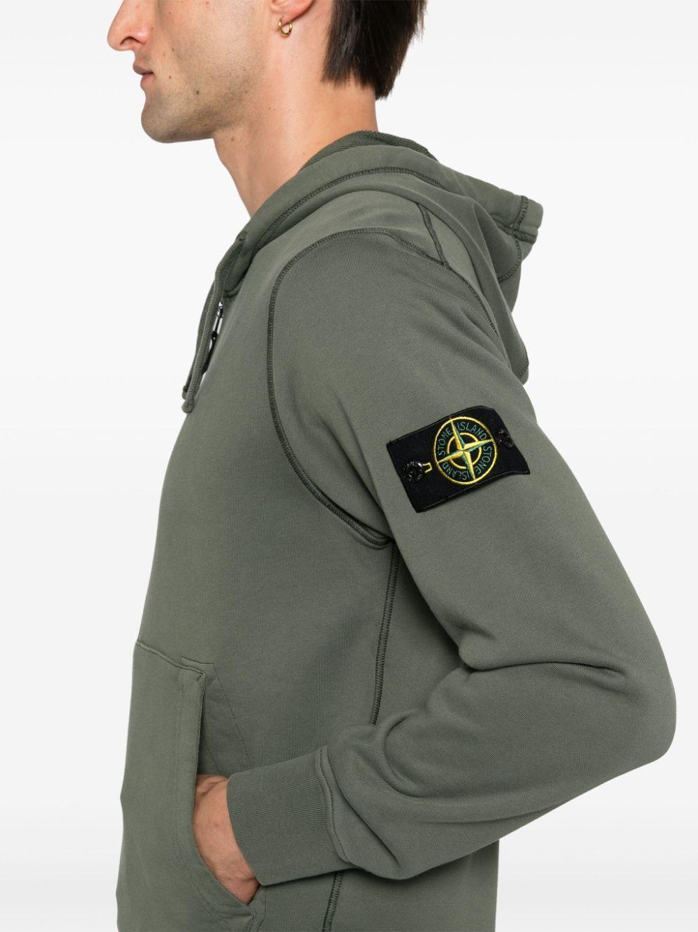 STONE ISLAND Sweatshirt Green Cotton Product Image