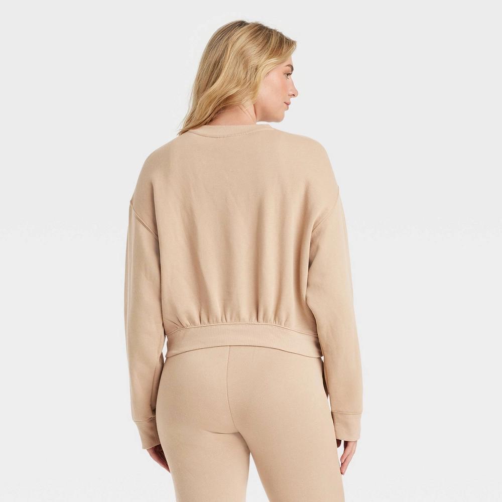 Womens Leisure Studio Pullover Sweatshirt - Universal Thread Tan Product Image