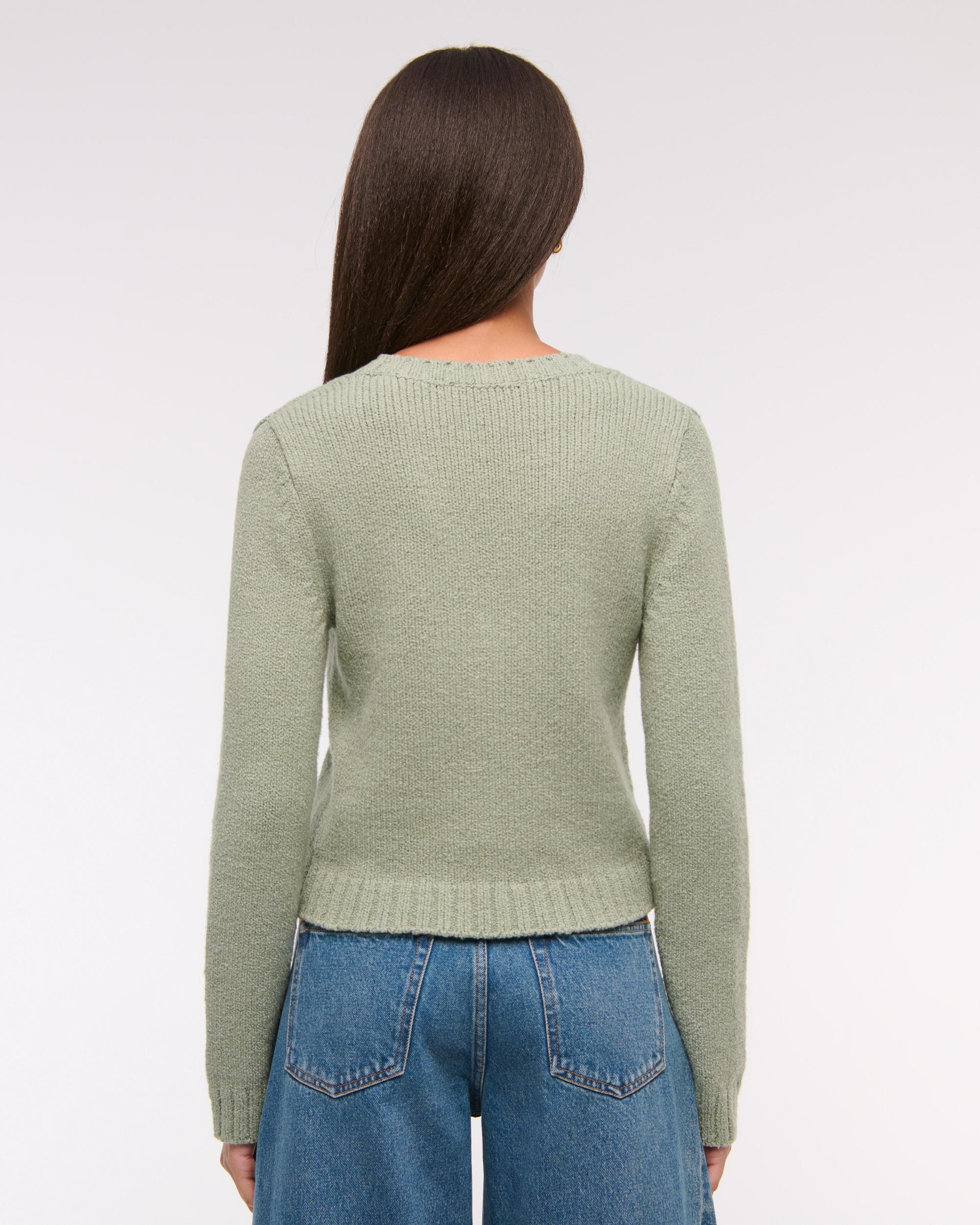 Textural Y-Neck Cardigan Product Image