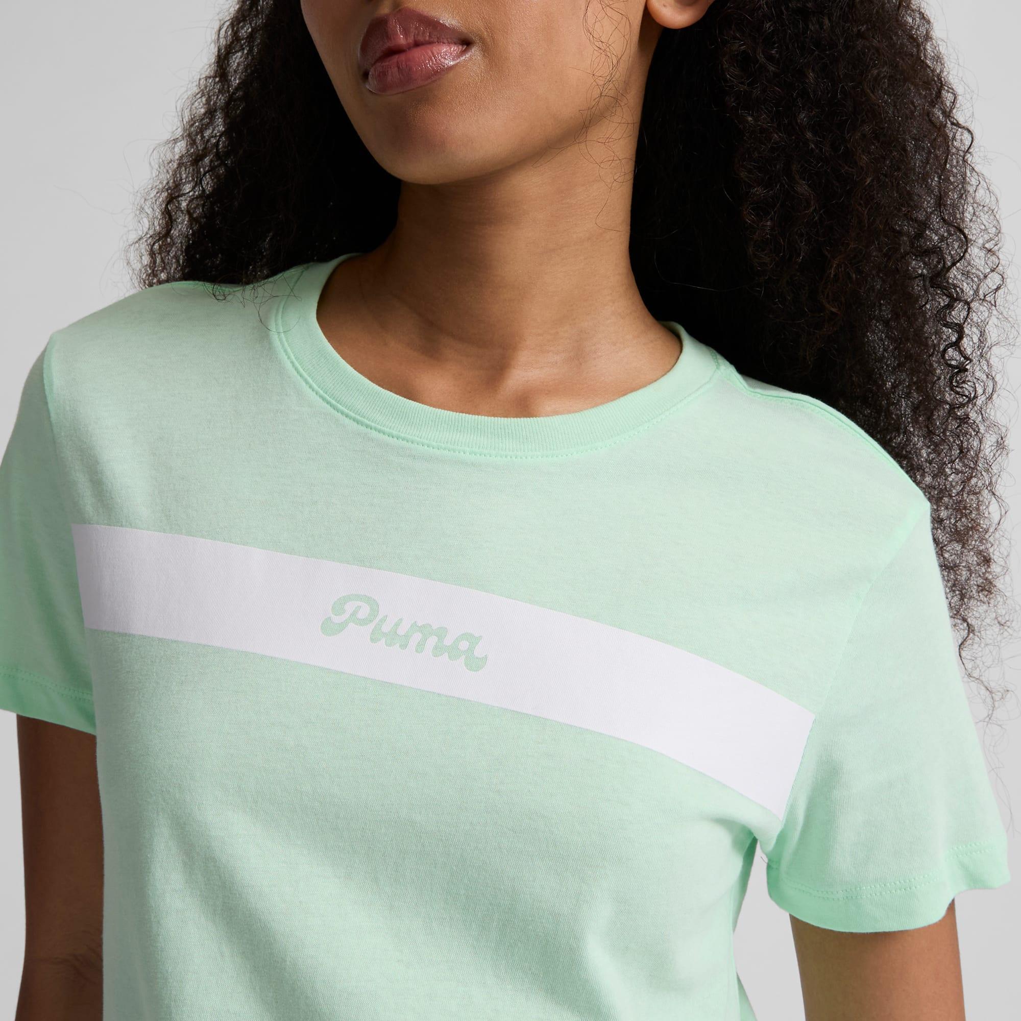 PUMA Upfront Line Logo Womens T-Shirt Product Image