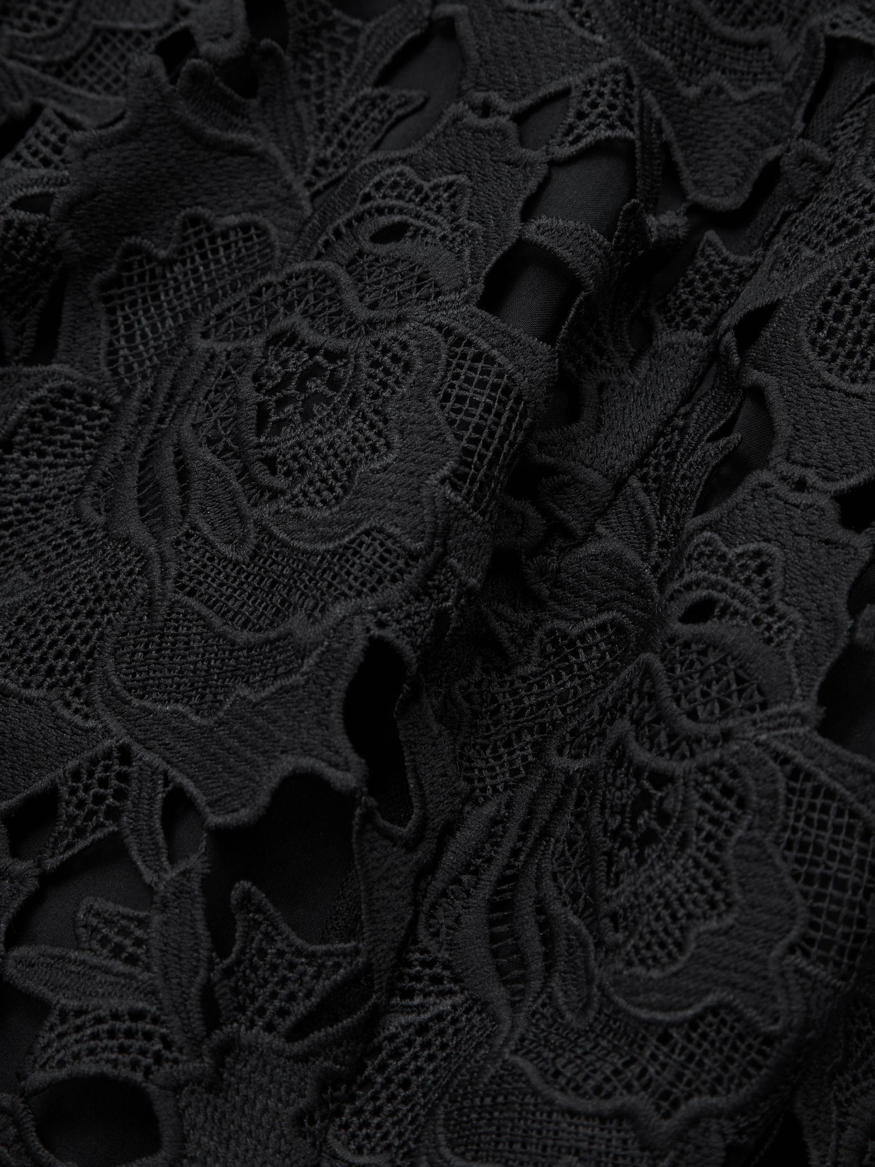 Leo Lin Lace Mini Dress in Ebony Product Image