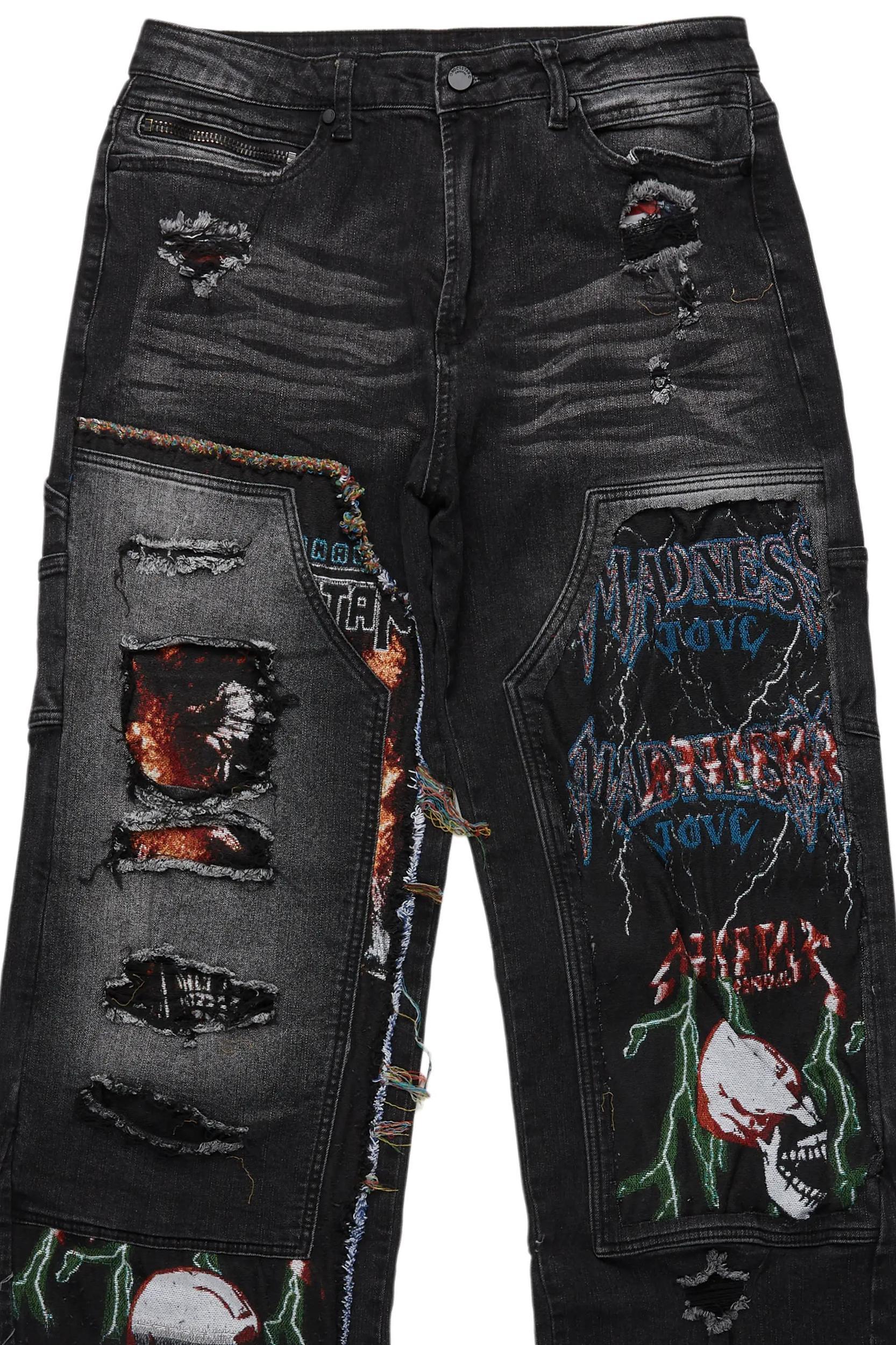 Yanis Black Baggy Fit Jean Male Product Image