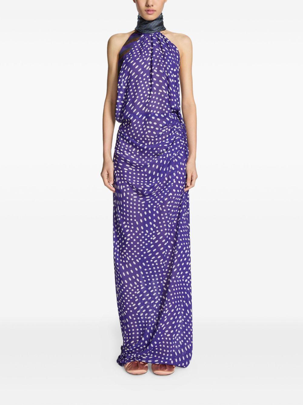 spotted maxi dress Product Image