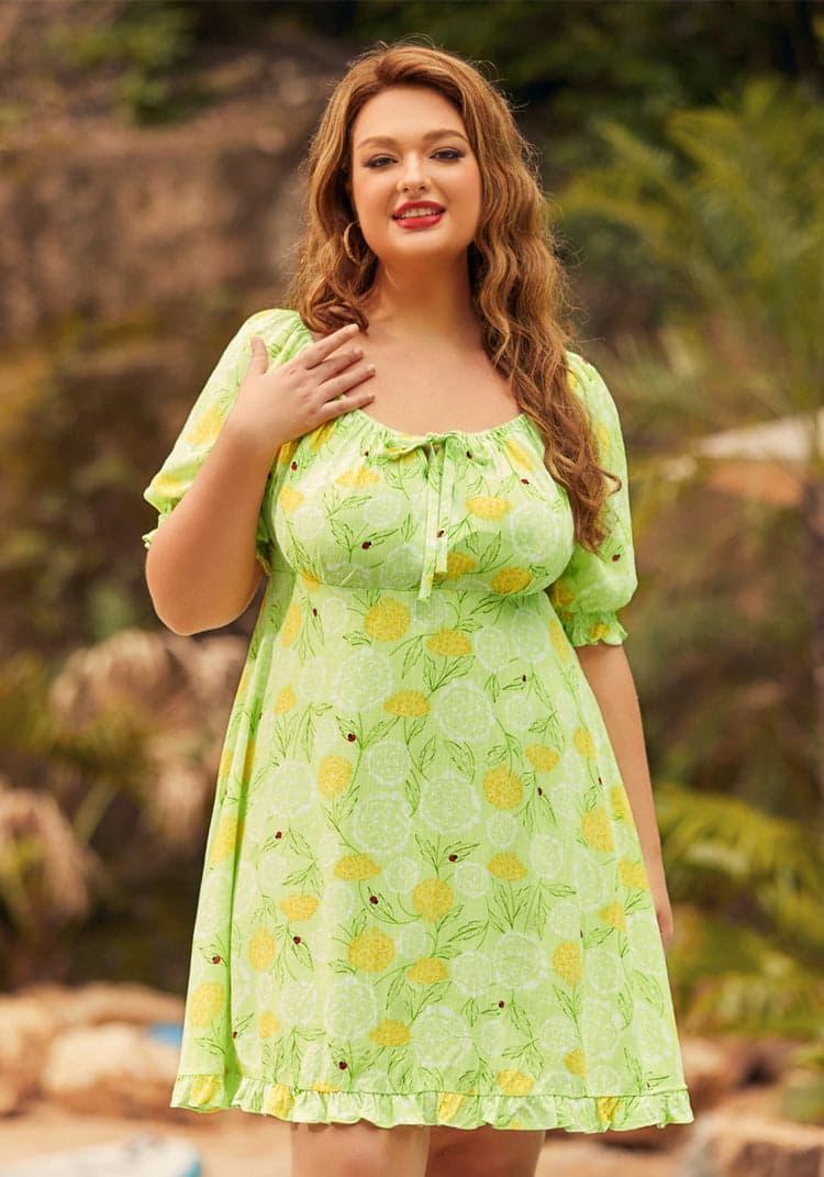 Picnic in Paradise Babydoll Dress Product Image