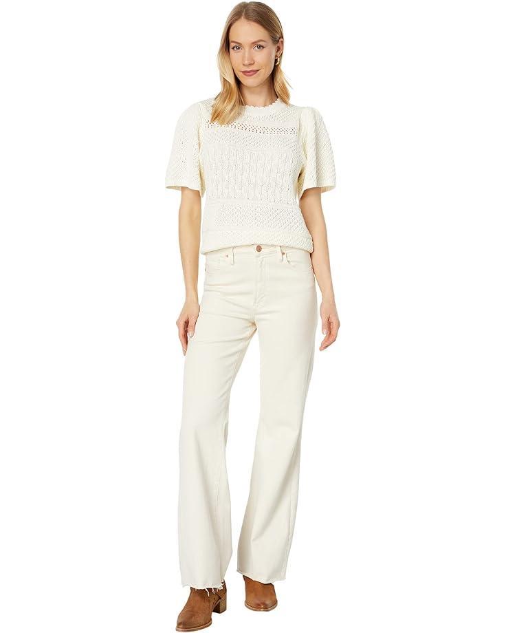 Wide Trim V-neck Sweater Product Image