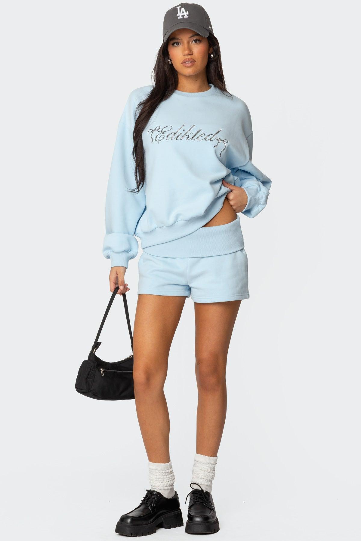 Super Edikted Fold Over Sweat Shorts Product Image