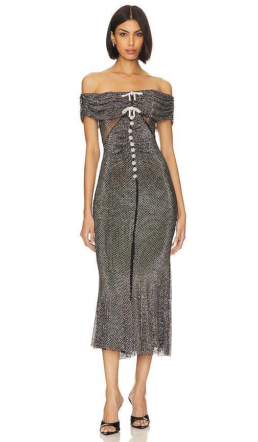 Diamante Midi Dress self-portrait Product Image