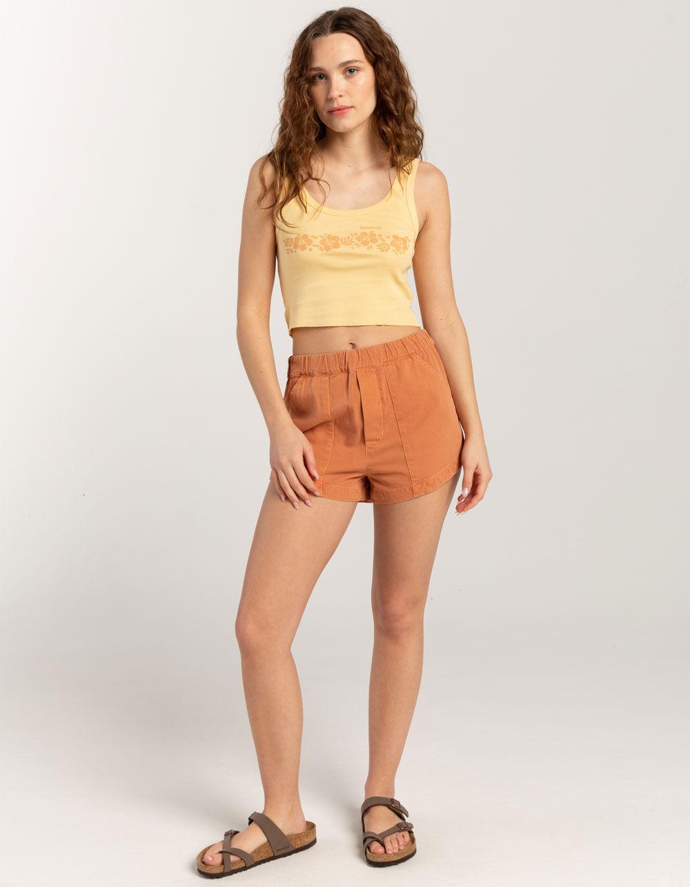 BILLABONG Sunrise Womens Crop Tank Top - LT YELLOW Product Image