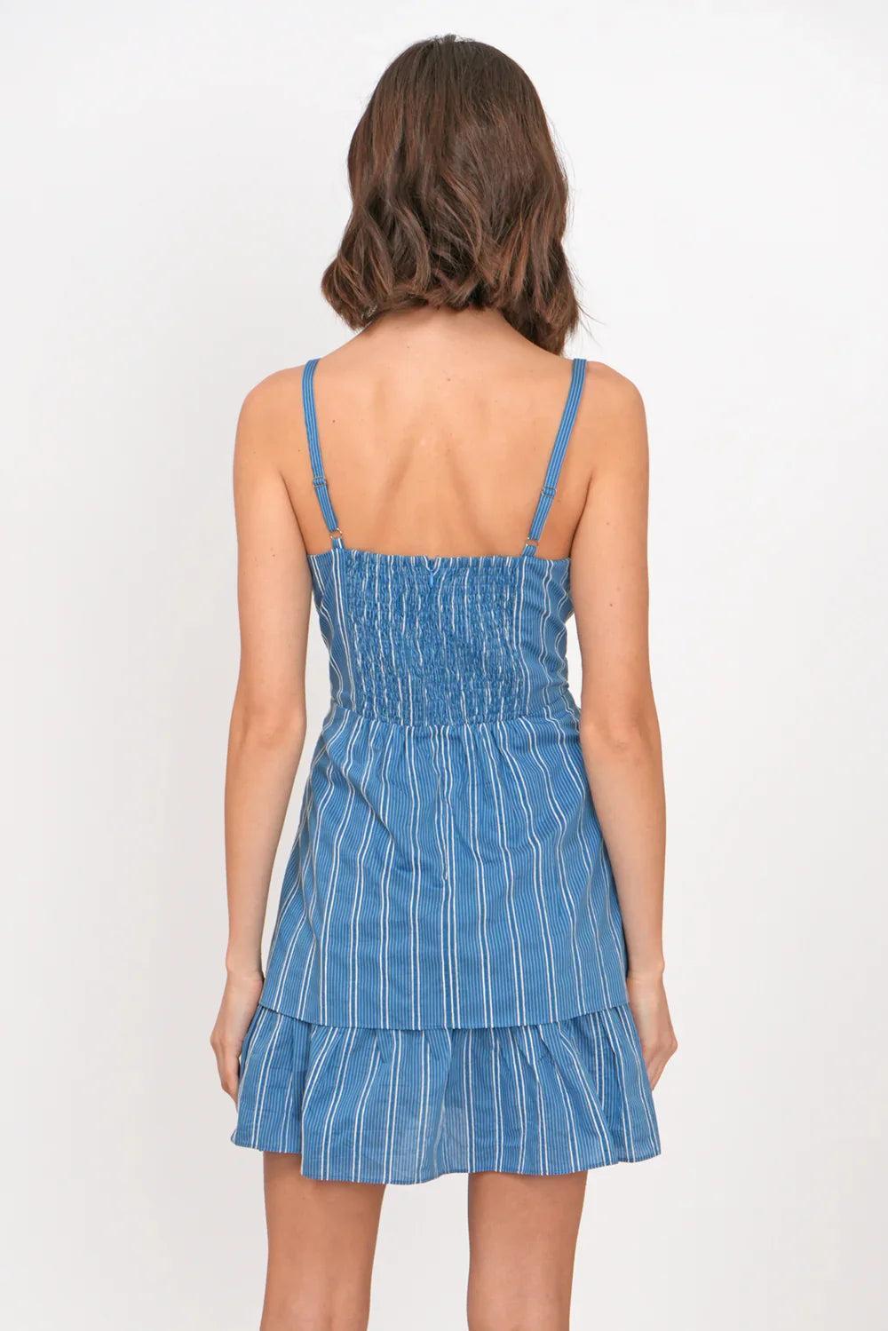 Royce Embroidered Cotton Tiered Dress Product Image