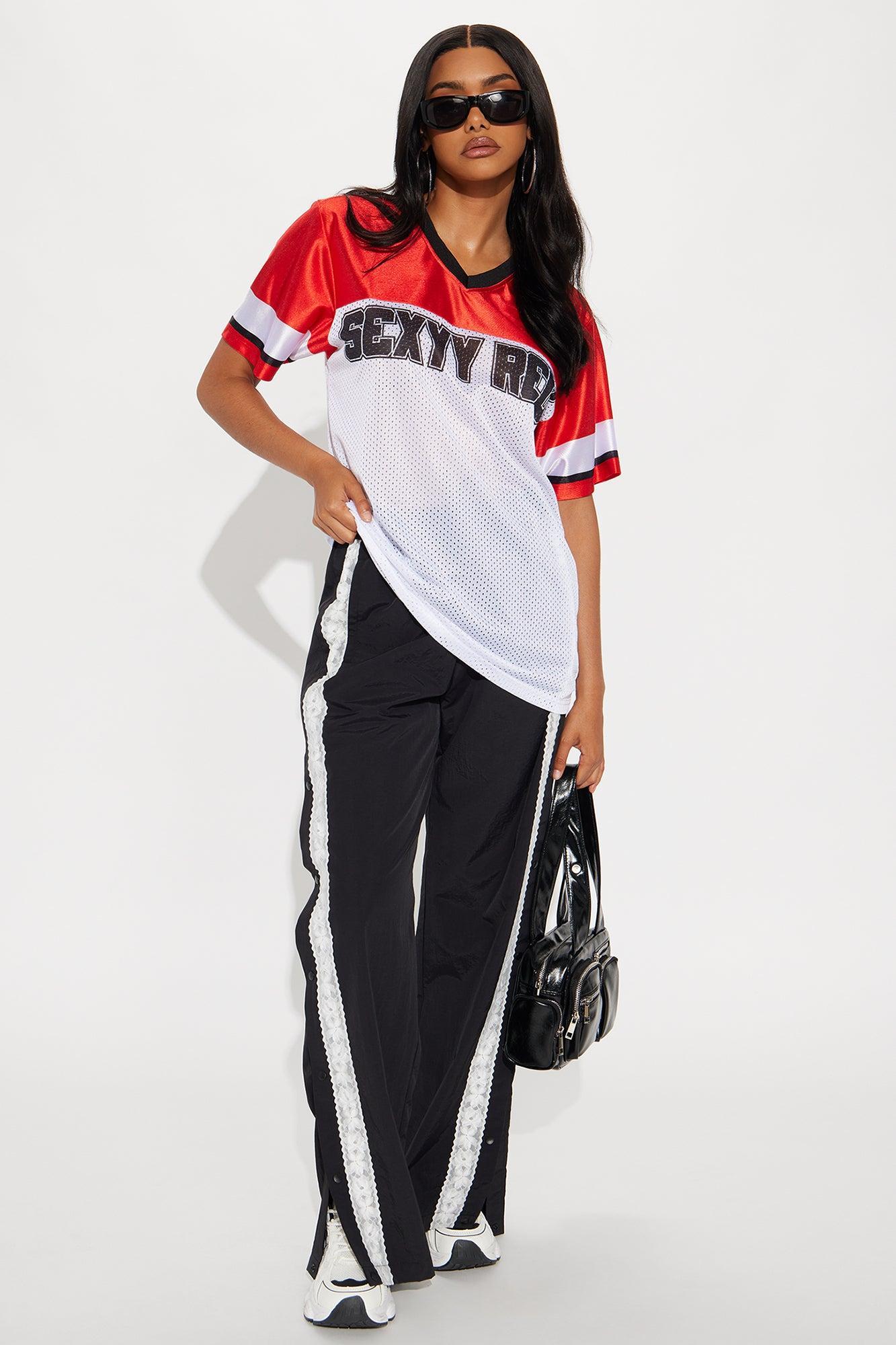 Sexxy Red Jersey Tee - White/combo Female Product Image