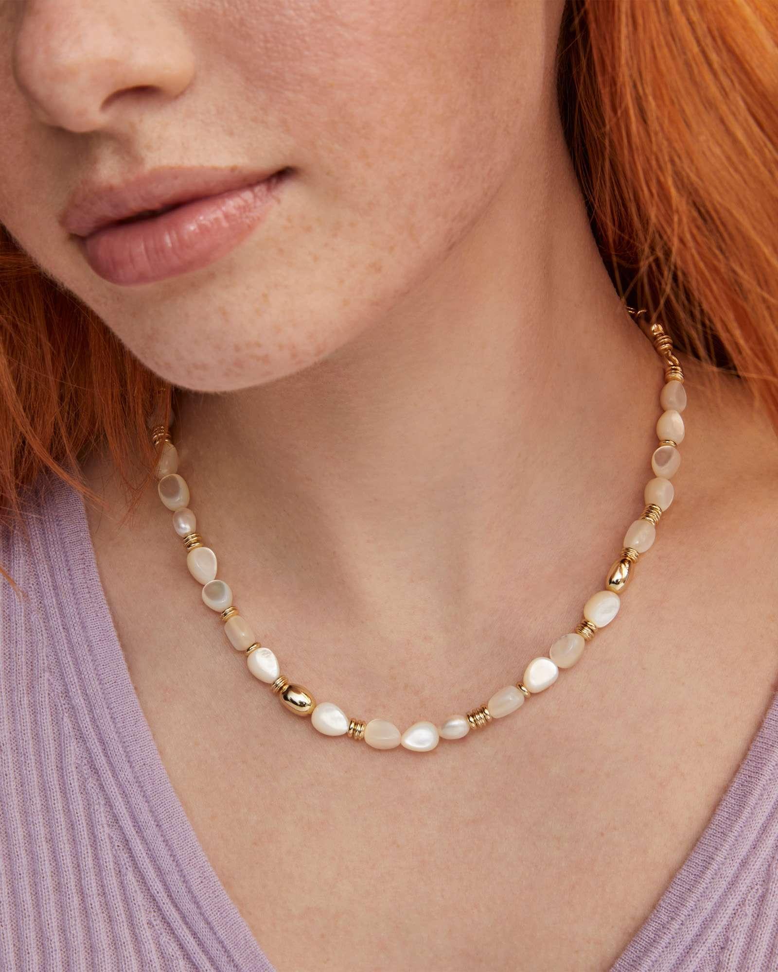 Melody Gold Beaded Strand Necklace Product Image