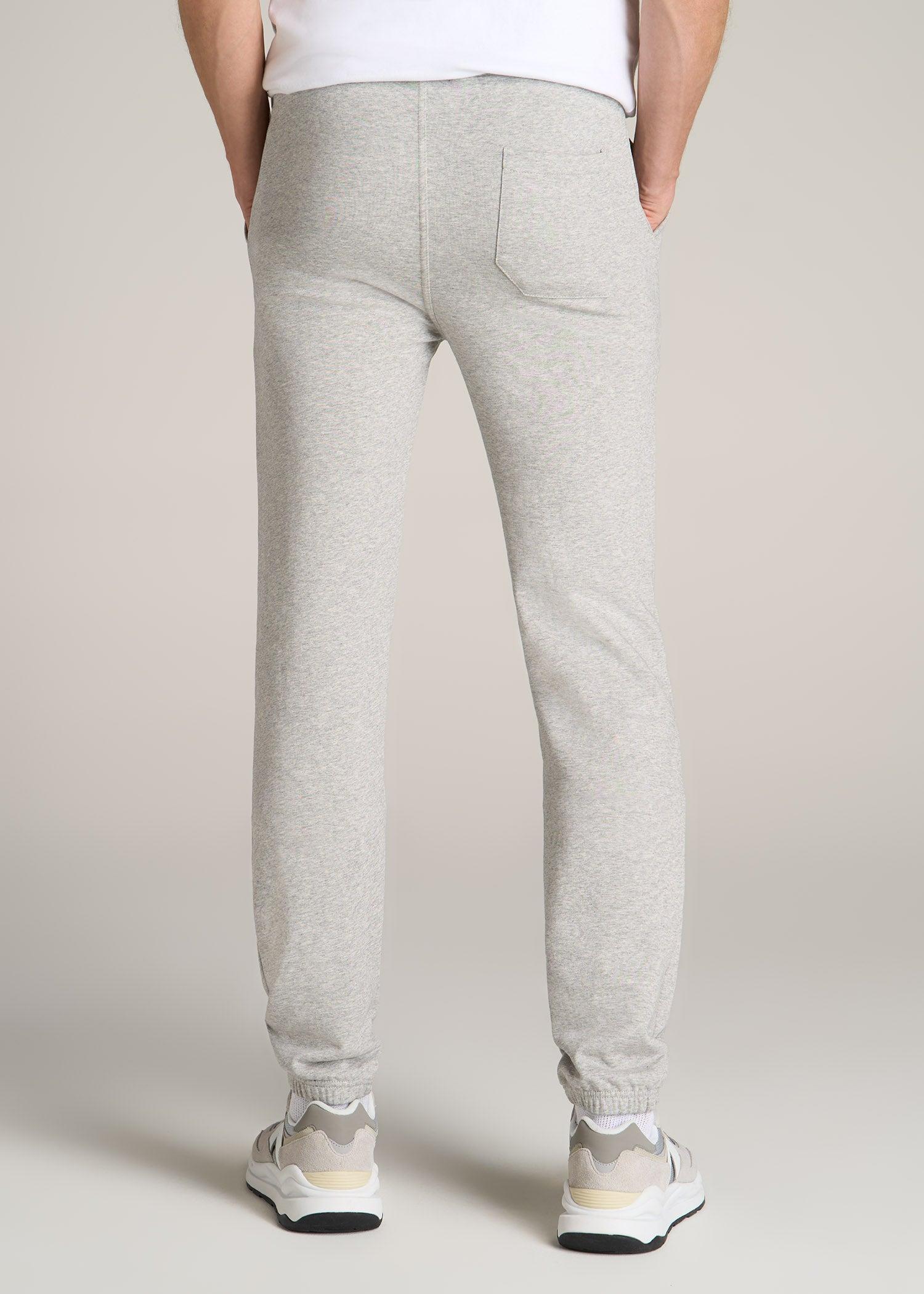 Wearever French Terry Sweatpants for Tall Men in Grey Mix Product Image