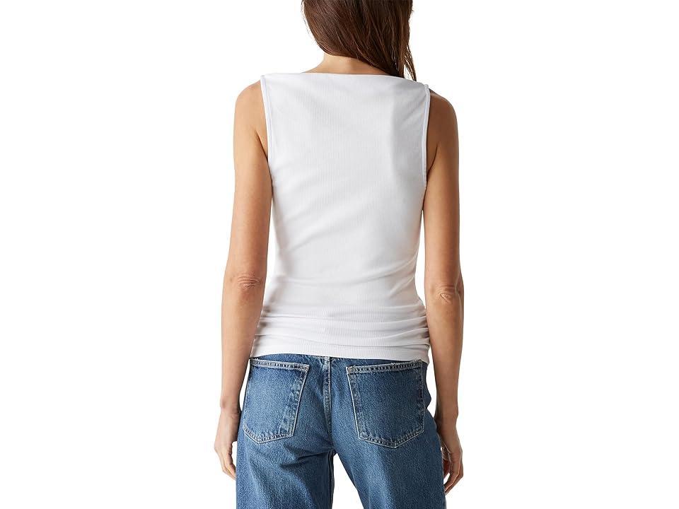 Michael Stars Coco Ruched Boat Neck Top Women's Clothing Product Image