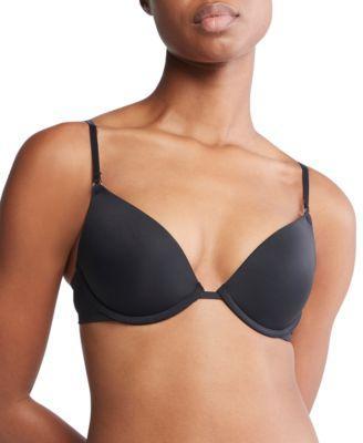 Calvin Klein Women's Calvin Klein Minimalist Micro Push-Up Plunge Bra - Red - 36C Product Image