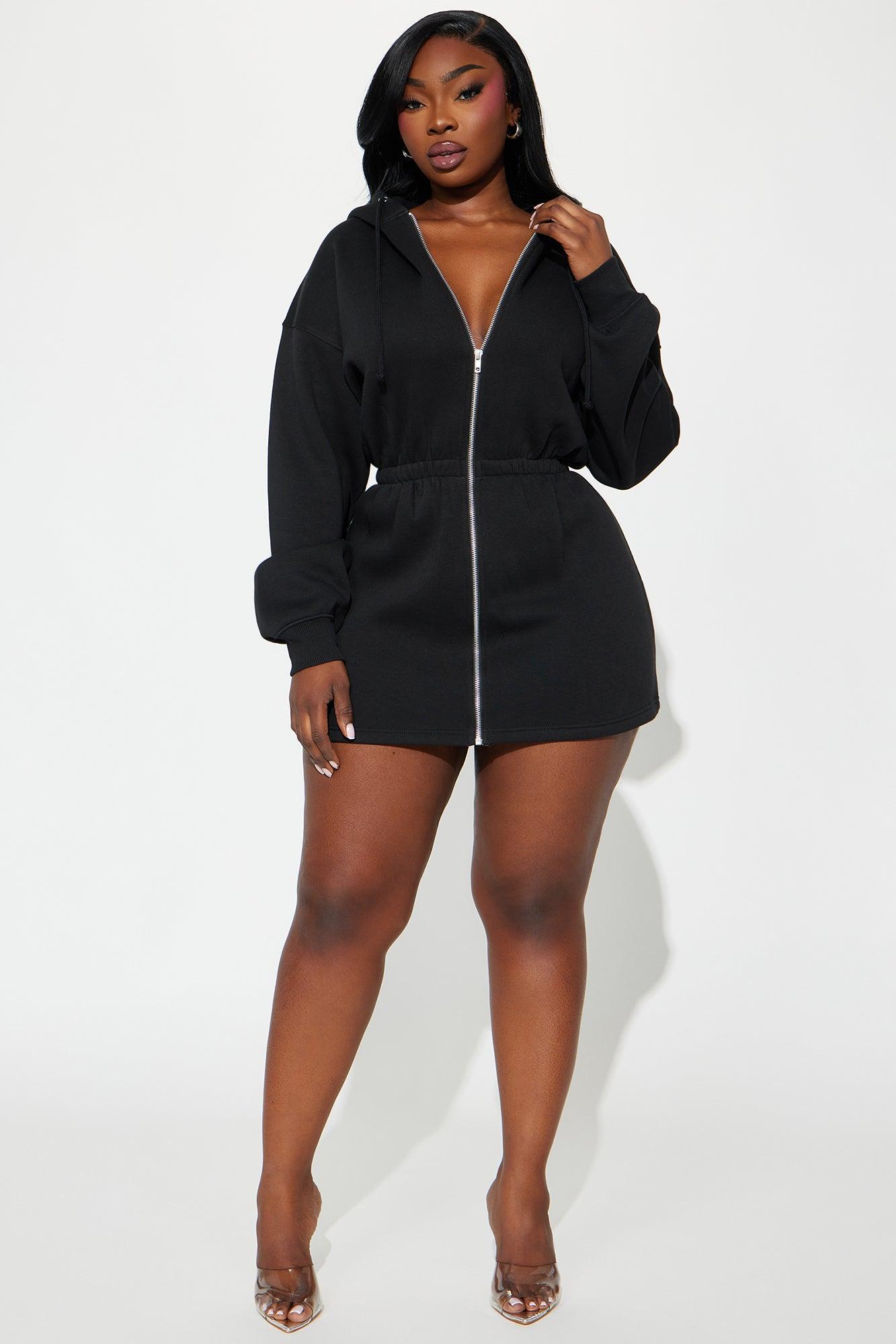 Ciara Micro Mini Dress - Black Product Image