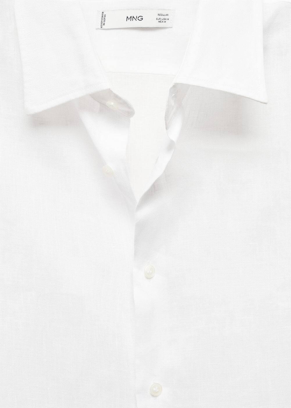 Mango Mens Linen Shirt Product Image