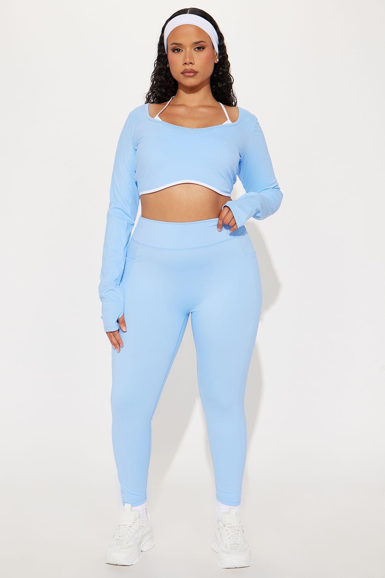 Tennis Club Active Legging - Light Blue Product Image