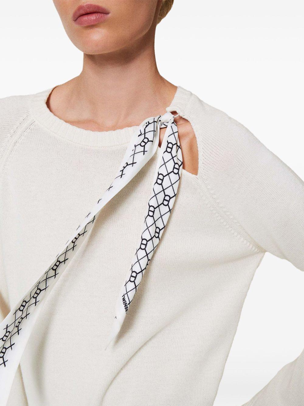 scarf-detail jumper  Product Image