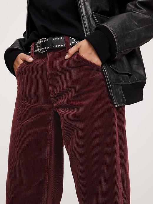 The Slouchy Straight Corduroy Pant Product Image