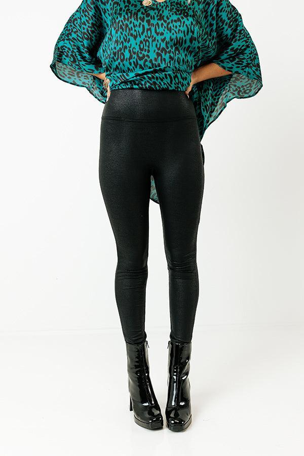The Vianna High Waist Crocodile Print Legging Product Image