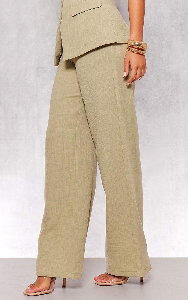 Sage Premium Tailored Woven High Waist Wide Leg Pants Product Image