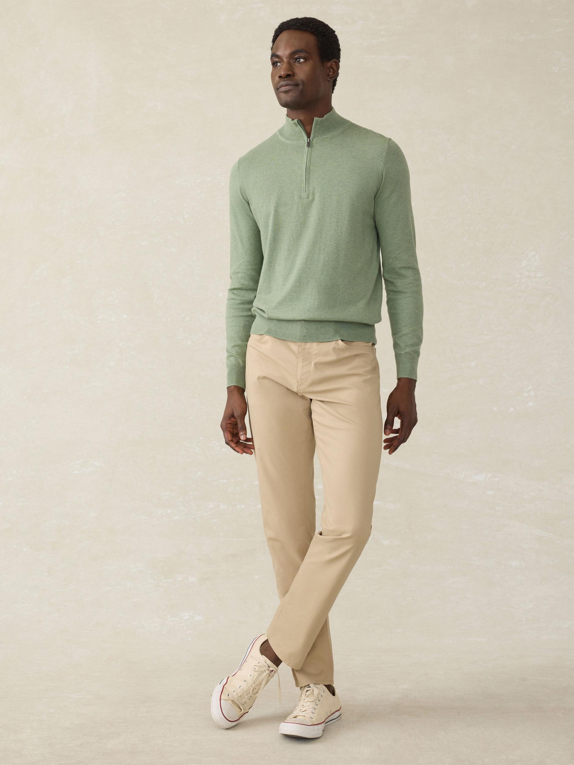 Movement™ Quarter Zip Sweater - Faded Leaf Melange Male Product Image