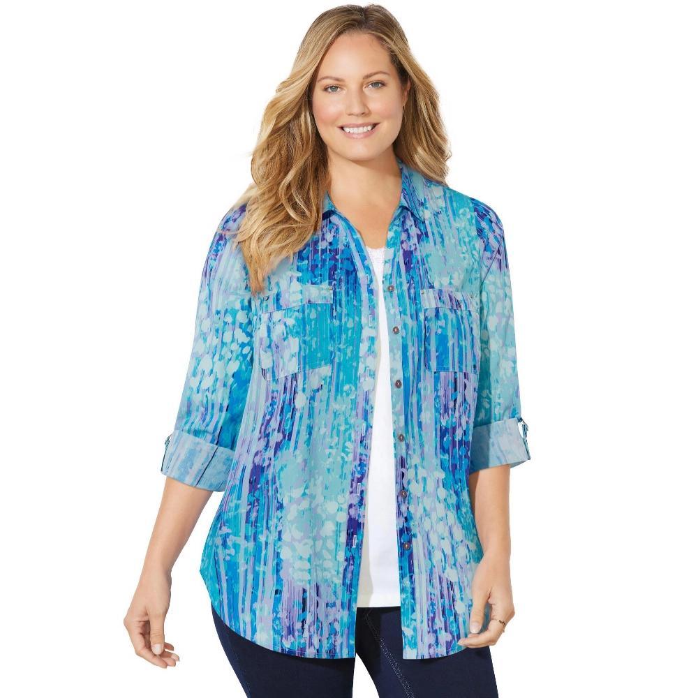 Woman Within Women's Plus Size 7-Day Layered 2-In-1 Tunic Product Image