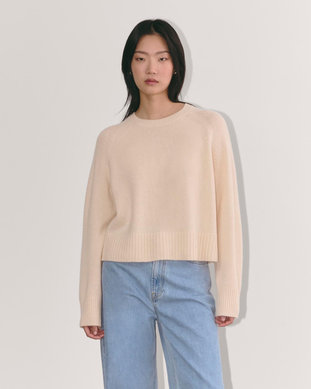 The Boxy Crew in Cashmere Product Image
