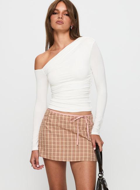 Beller Long Sleeve Top White Product Image