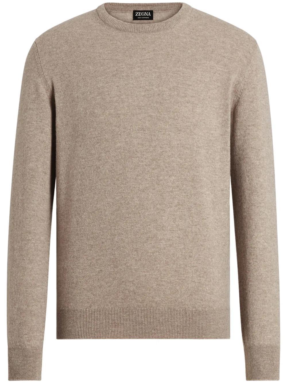 ZEGNA Cashmere Sweater In Brown Product Image