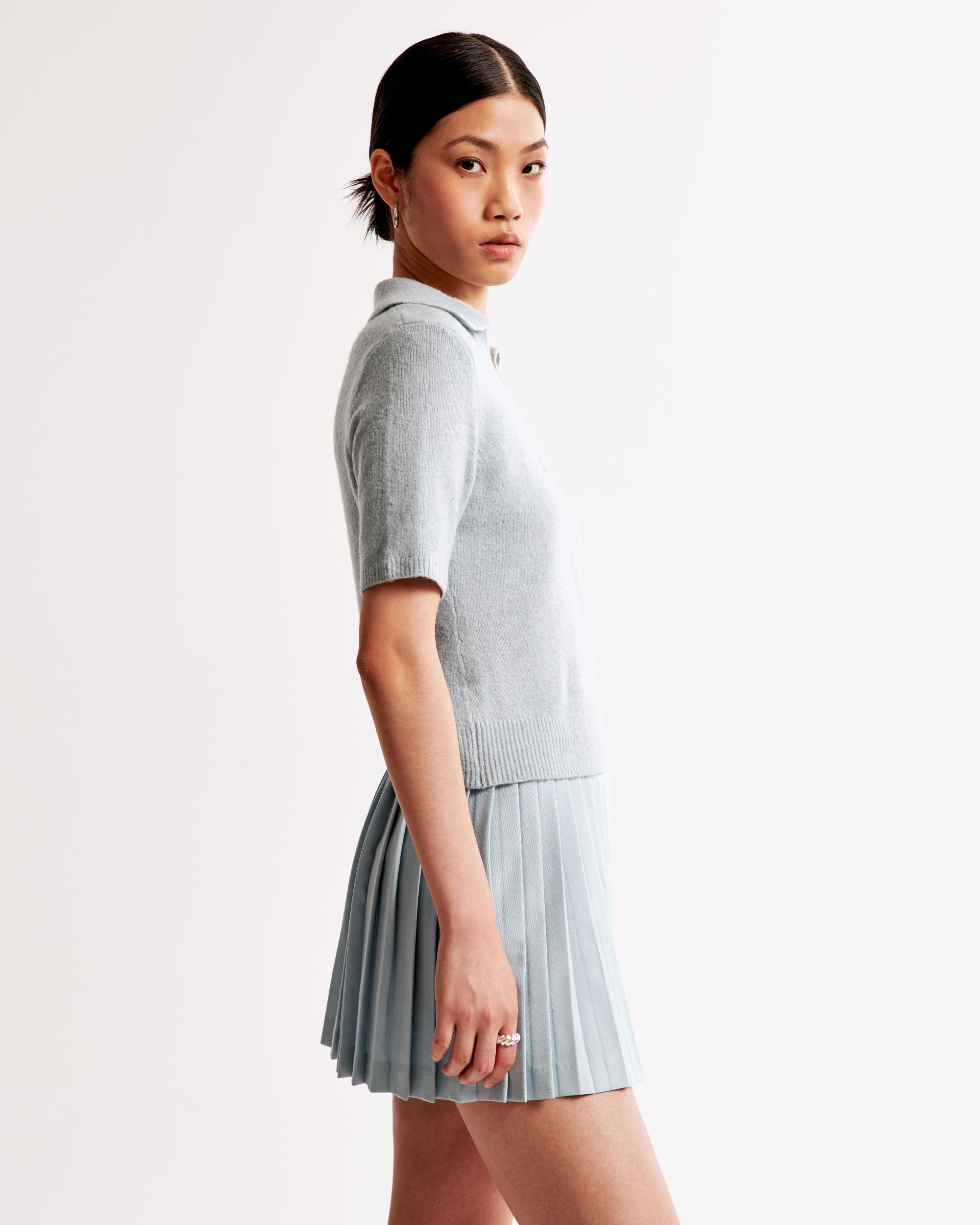 Pleated Wrap Mini Skort Product Image