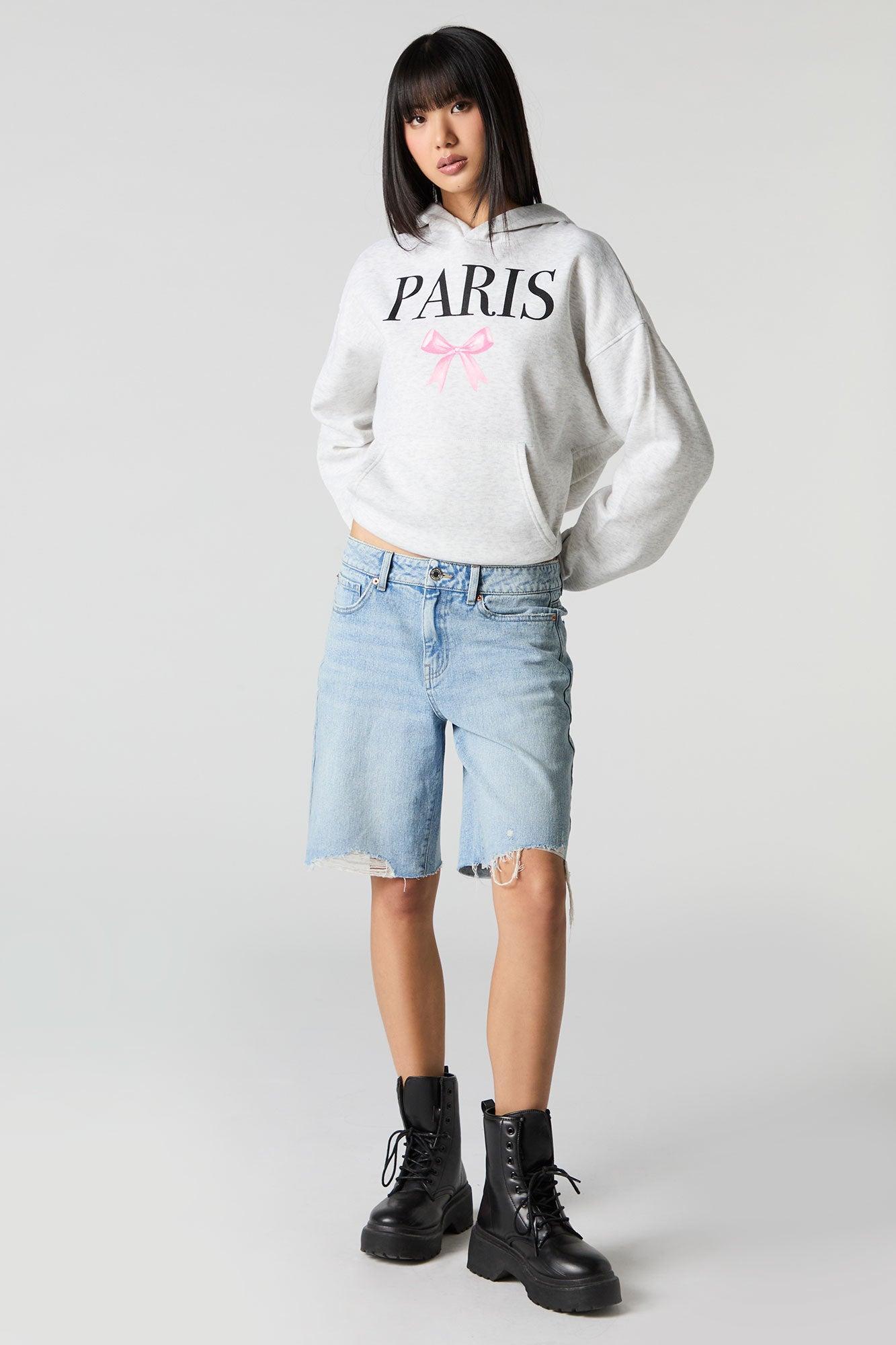 Oversized Graphic Fleece Hoodie Female Product Image