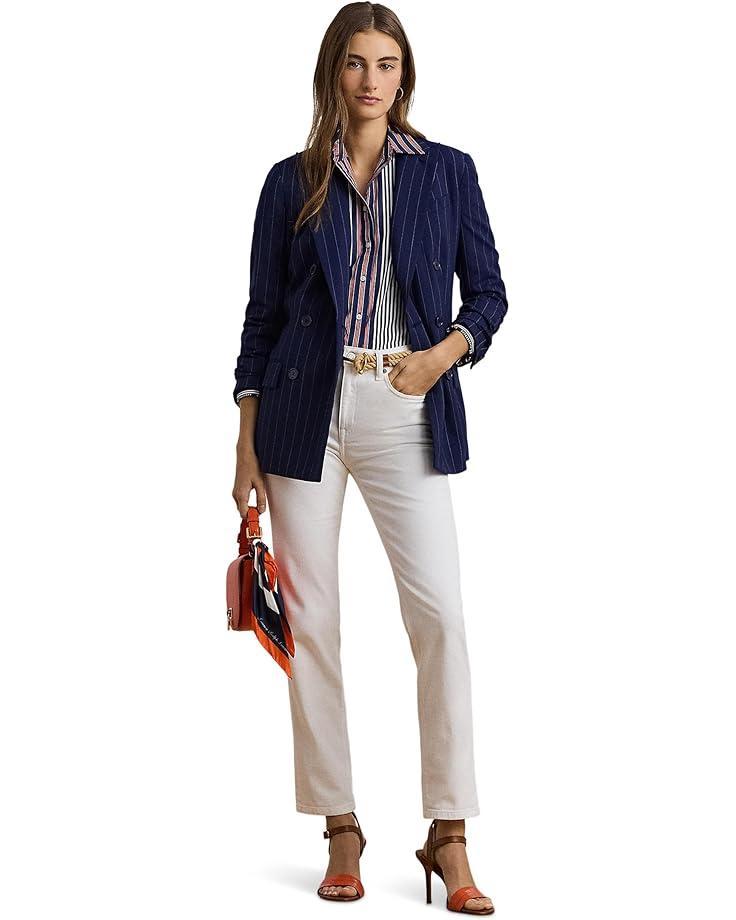 Women's Lauren Ralph Lauren High-Rise Straight Ankle Jeans Product Image