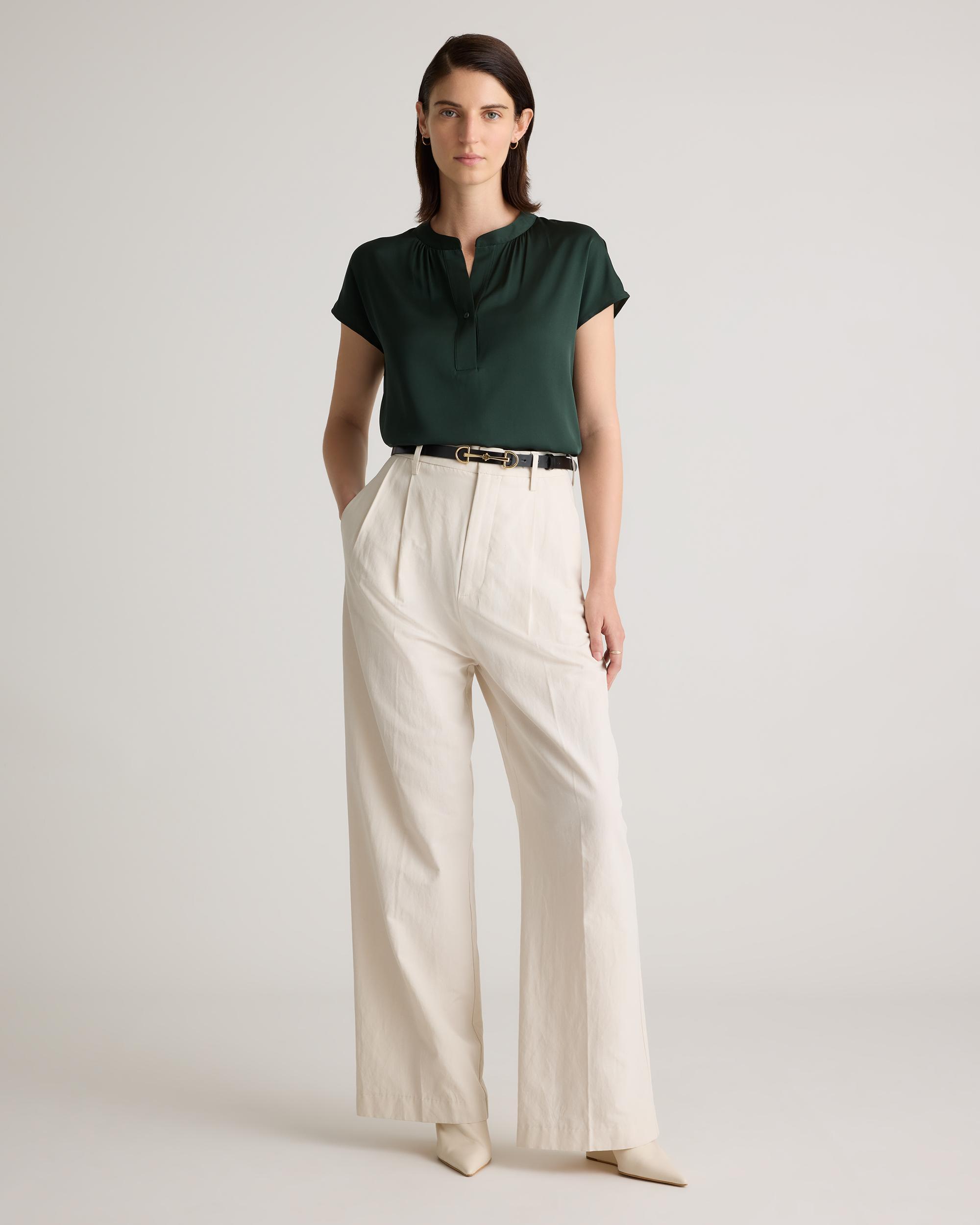 Quince | Women's Washable Stretch Silk Dolman Sleeve Blouse Mulberry Silk Product Image