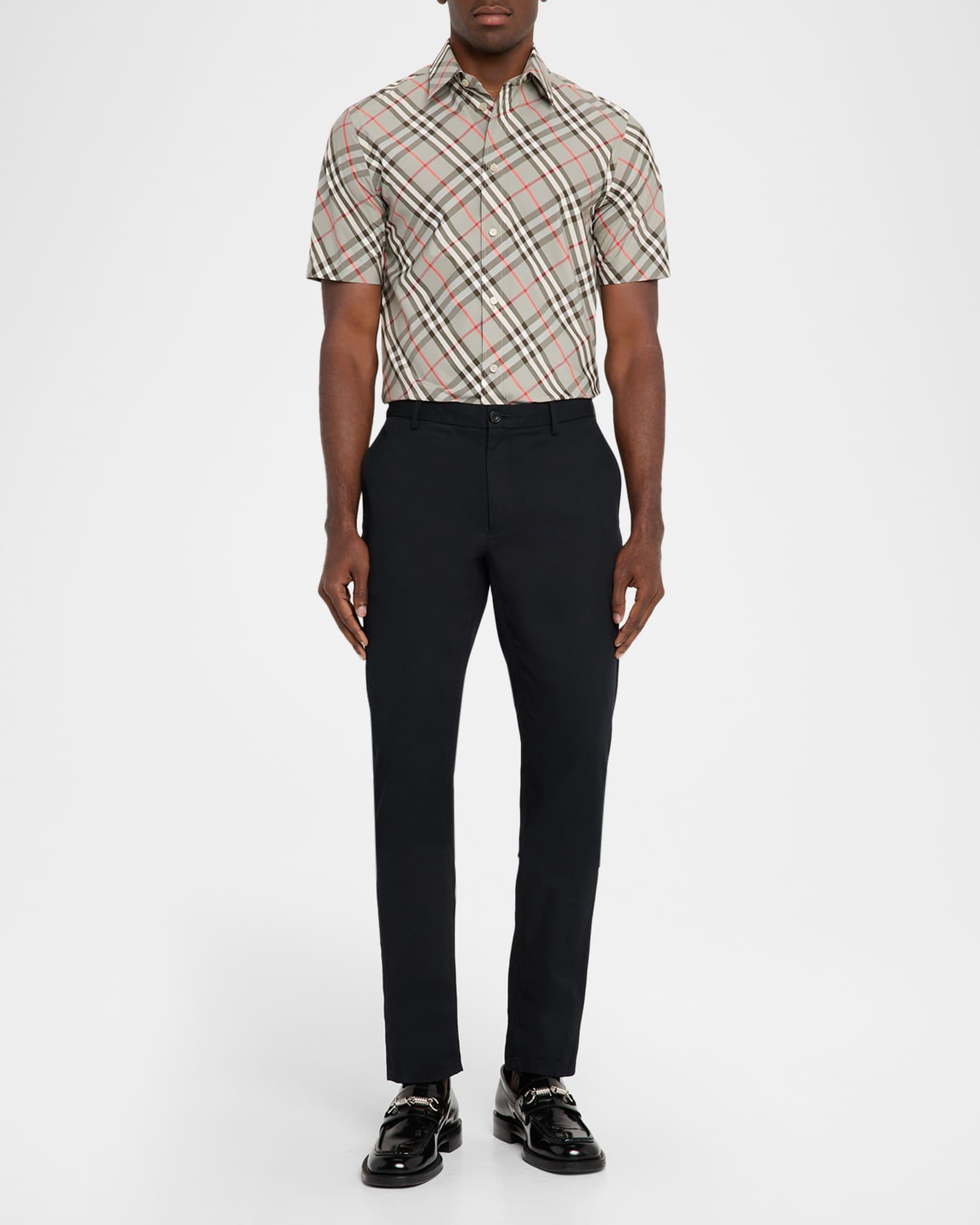 Men's Poplin Check Short-Sleeve Shirt Product Image