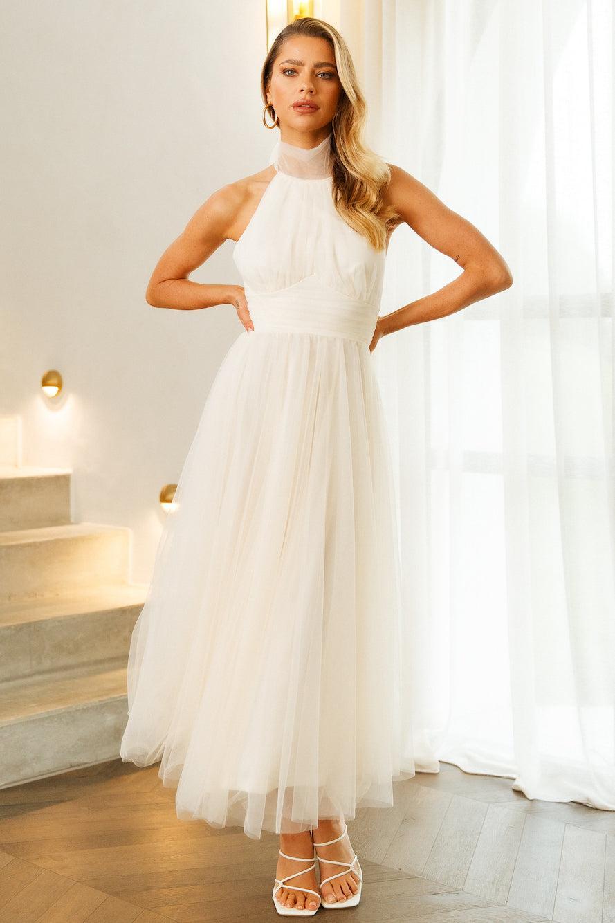 Tangled Up Maxi Dress Ivory Product Image
