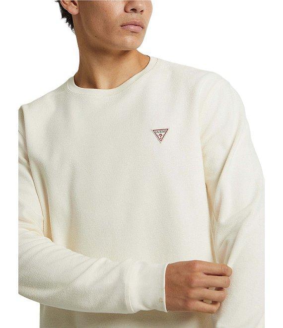 Guess Long Sleeve Waffle-Knit Mini Triangle T-Shirt Product Image