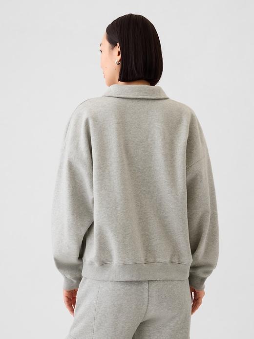 VintageSoft Polo Sweatshirt Product Image