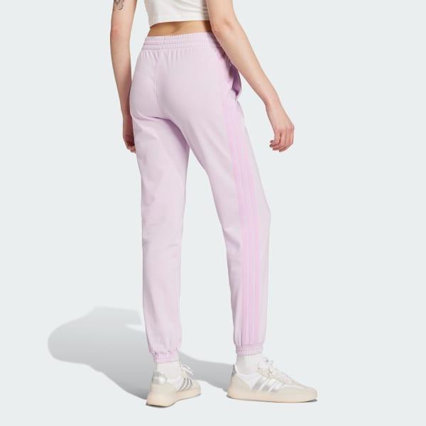 adidas Tricot 3-Stripes Track Pants Ice Lavender L Womens Product Image