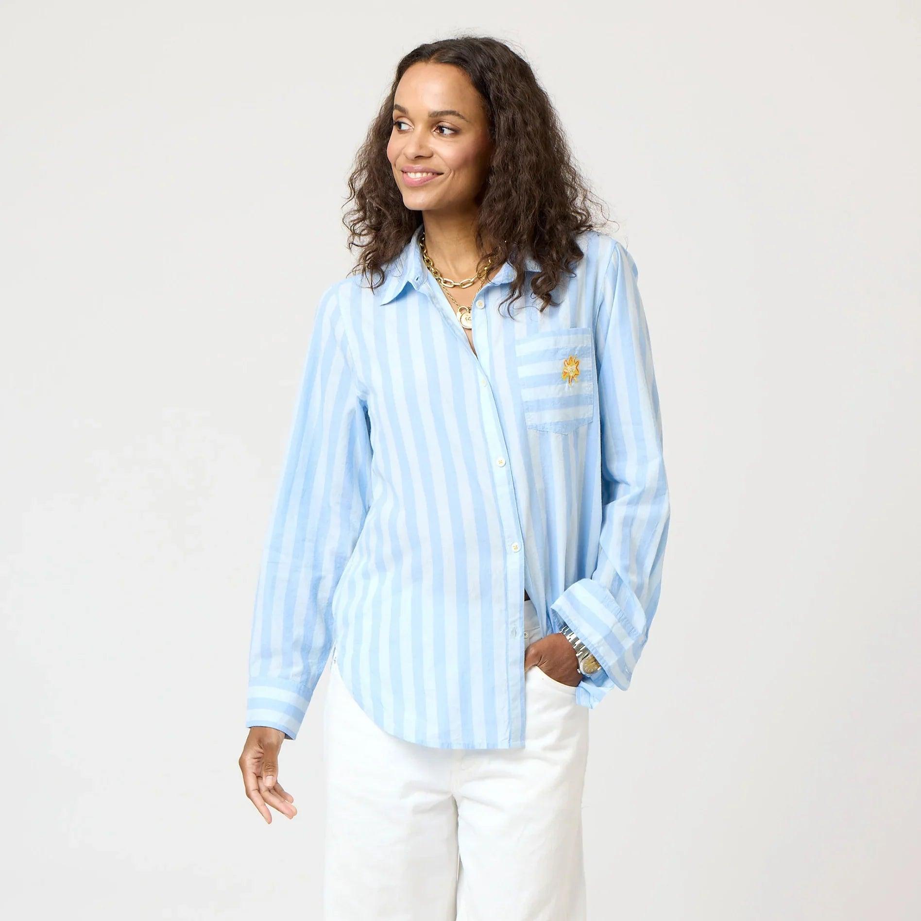 Kerri Rosenthal Mia Stripe Positano Shirt Product Image