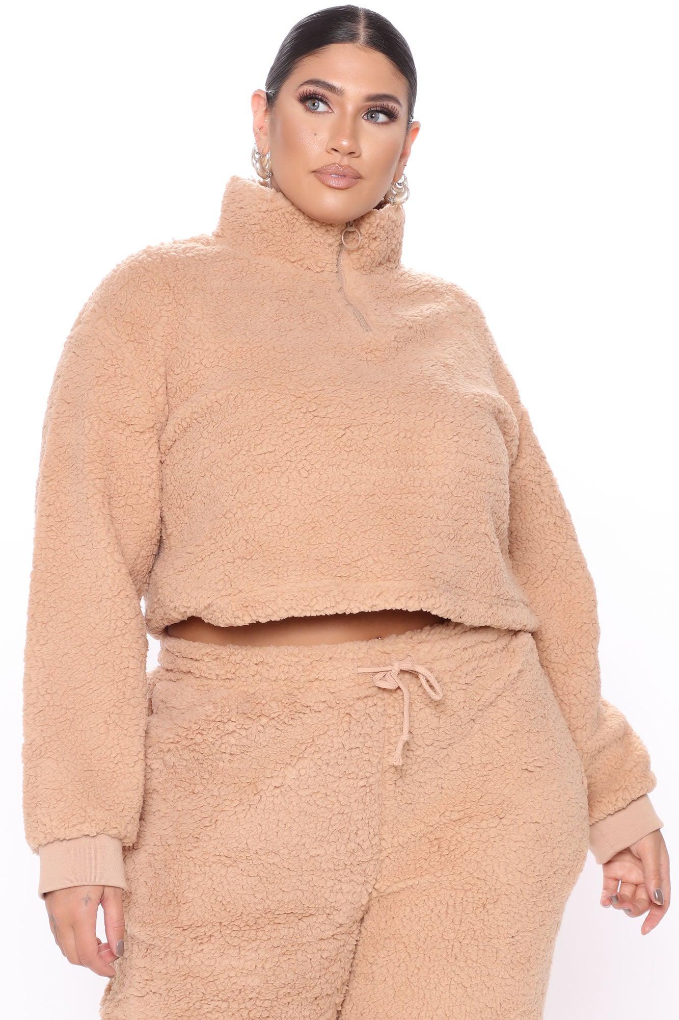 Cuddle Time Cozy Pant Set - Camel Product Image