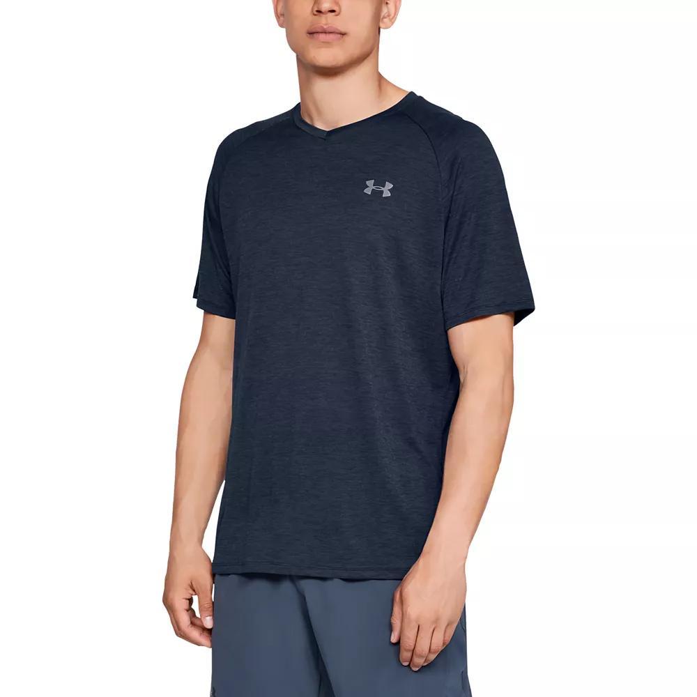 Big & Tall Under Armour Tech 2.0 V-Neck Tee, Men's, Size: XXL Tall, Black Product Image